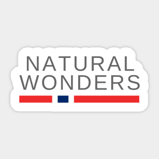 The Natural Wonders of Norway Sticker